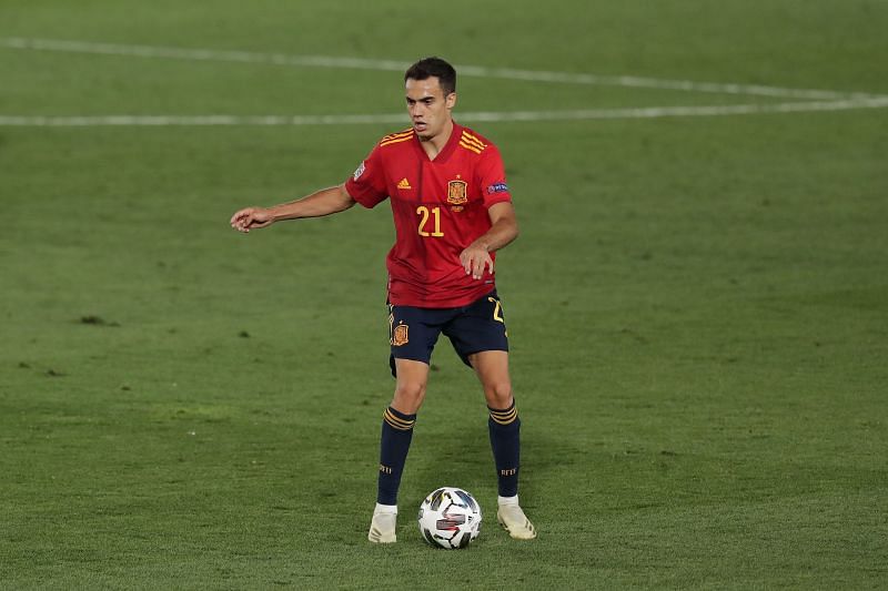 Sergio Reguilon of Spain controls the ball during the UEFA Nations League